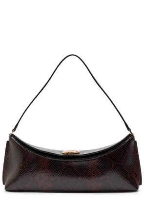 Jacquemus Le Calisson Crocodile-effect Leather Shoulder bag - Dark Brown - One Size