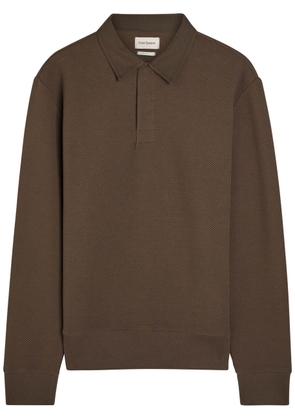 Oliver Spencer Amery Waffle-knit Polo Shirt - Brown - S