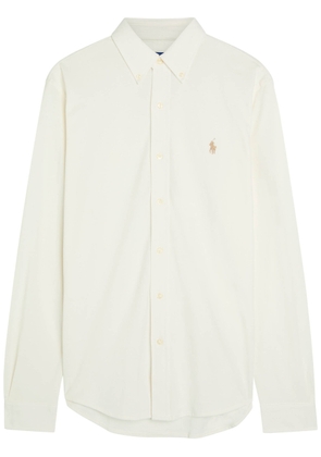 Polo Ralph Lauren Logo-embroidered Piqué Cotton Shirt - Ecru - S