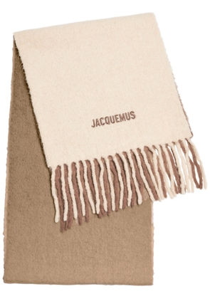 Jacquemus Le Moisson Dégradé Alpaca-blend Scarf - Beige - One Size