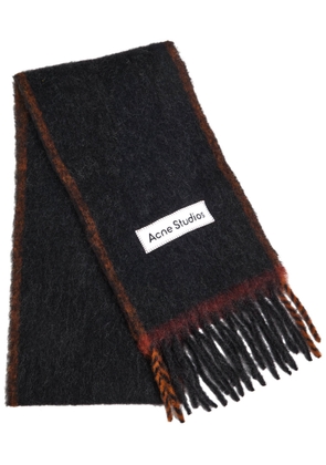 Acne Studios Valley Wool-blend Scarf - Black - One Size
