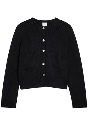 Almada Label Nova Cotton-knit Cardigan - Black - M (UK12 / M)