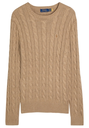 Polo Ralph Lauren Cable-knit Cotton Jumper - Camel - L