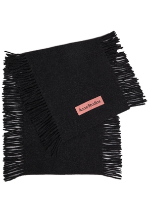 Acne Studios Canada Wool Scarf - Black - One Size