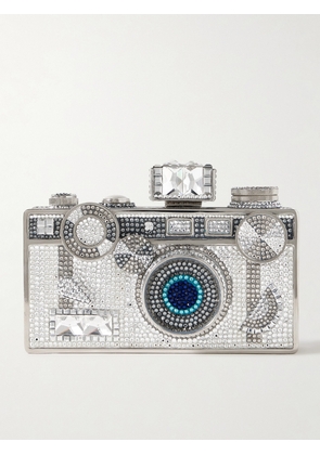 Judith Leiber Couture - Camera Flash Crystal-embellished Silver-tone Clutch - One size