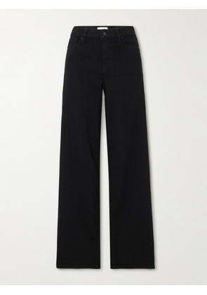 FRAME - Slim Palazzo Long High-rise Wide-leg Jeans - Black - 23,24,25,26,27,28,29,30,31,32,33