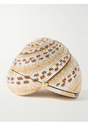 Judith Leiber Couture - Calico Shell Crystal-embellished Gold-tone Clutch - White - One size