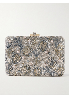 Judith Leiber Couture - Shelby Embellished Silver- Gold-tone Metal Clutch - One size