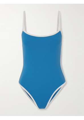 Marysia - Ligne Two-tone Swimsuit - Blue - x small,small,medium,large