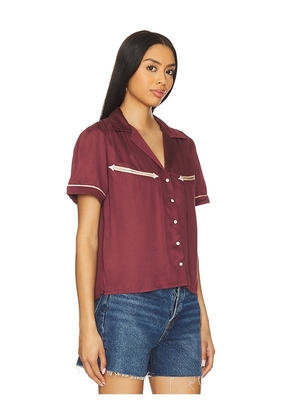 Sendero Provisions Co. Cheyenne Western Blouse in Burgundy. Size M. Also in S, XL/1X, XS.