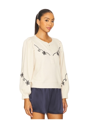 Rails Hanne Sweatshirt in Ivory. Size L. Also in M, S, XL, XS.