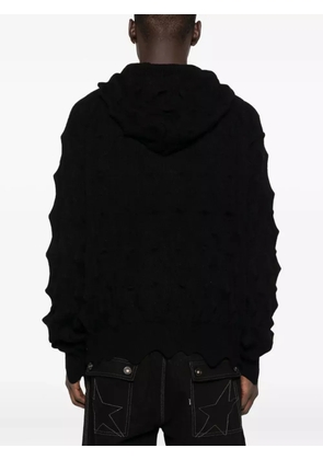 MADFRENZY Spiked zip-up hoodie - Black