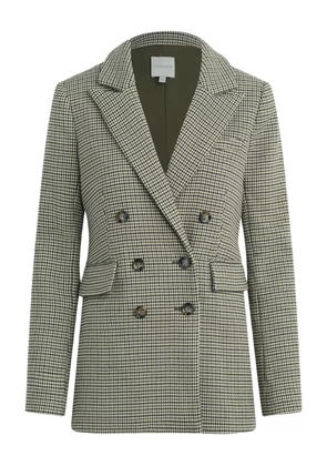Favorite Daughter houndstooth double-breasted blazer - Green