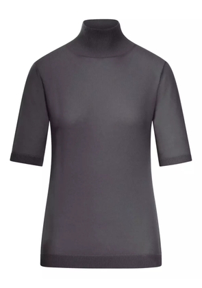 'S Max Mara mock-neck wool top - Black