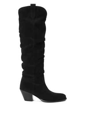 Polo Ralph Lauren 35mm suede knee-high boots - Black