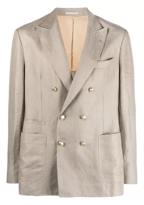 Brunello Cucinelli double-breasted tailored blazer - Green