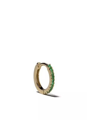We by WHITEbIRD 18kt gold emerald Margot medium single hoop earring