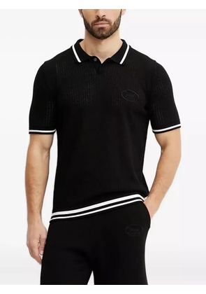 BOSS tipped-collar polo shirt - Black