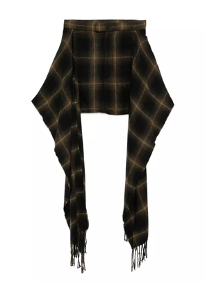 Maison MIHARA YASUHIRO checked skirt - Black