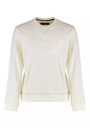 Moorer ribbed-knit wool sweater - White
