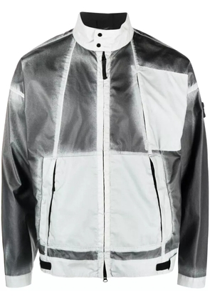 Stone Island Mussola Gommata-TC hand-sprayed windbreaker - Grey