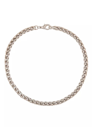 Susan Caplan Vintage 1990s wheat chain necklace - Silver