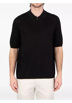 Emporio Armani half-zip polo shirt - Black