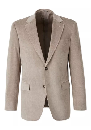 Canali corduroy two-button blazer - Neutrals