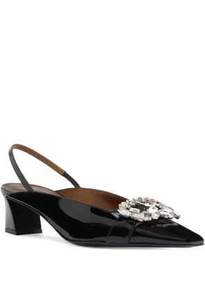 Giuseppe Zanotti crystal-embellished slingback pumps - Black