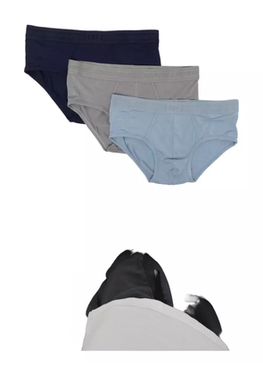 CHÉ logo-waistband briefs (set of three) - Blue