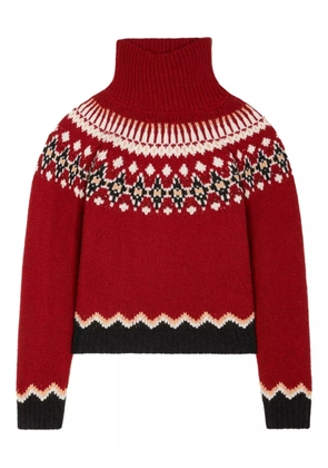 Alanui Sweet Winter turtleneck sweater - Red