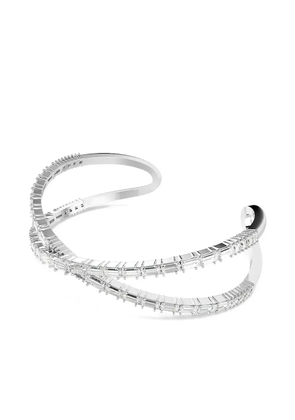 Swarovski Hyperbola crystal-embellished cuff bracelet - Silver