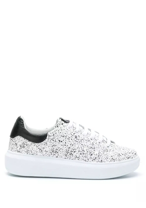 Sarah Chofakian Granilite leather sneakers - White