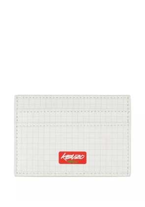 Kenzo x Futura 2000 grid-print cardholder - White