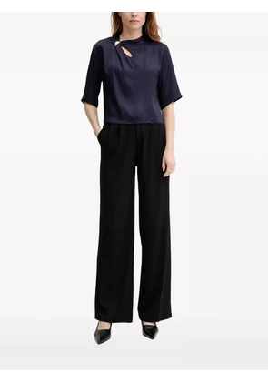 Sessùn Layla ring-detail short-sleeve blouse - Blue