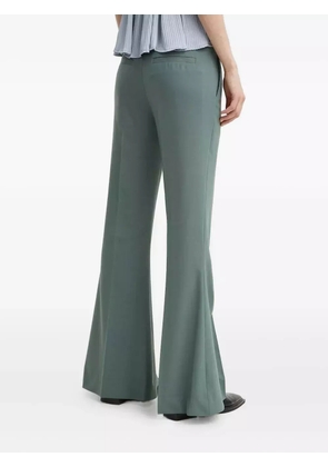 Tiger of Sweden Veira flared pocket-detail trousers - Green