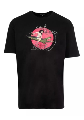 cout de la liberte alligator-print T-shirt - Black