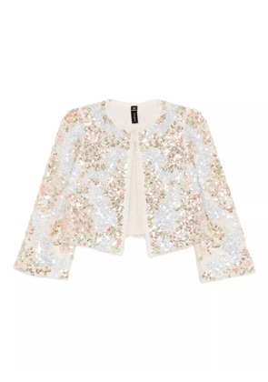 Needle & Thread baroque-floral jacket - Neutrals