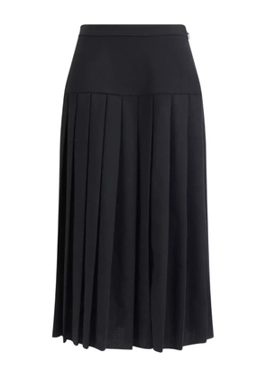 Alessandra Rich pleated midi skirt - Black