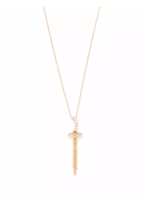 Aurelie Bidermann 18kt yellow gold Screw diamond necklace
