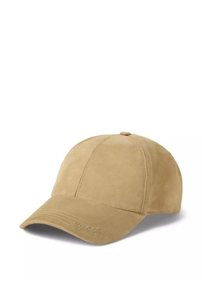 Ralph Lauren Collection suede baseball cap - Brown