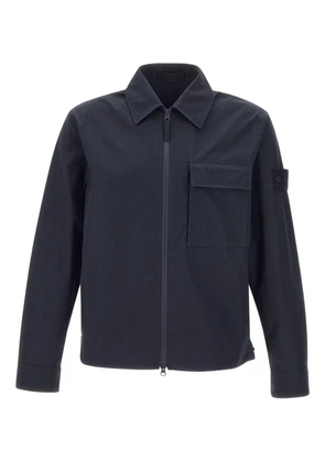 Stone Island two-way zip chest-pocket jacket - Blue