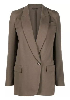 Brunello Cucinelli tailored-cut single-breasted blazer - Green