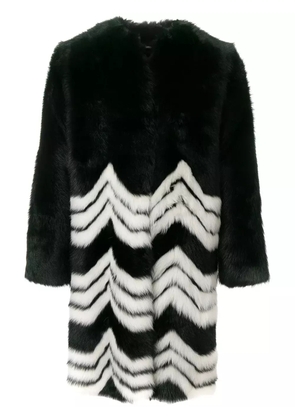 Givenchy chevron coat - Black