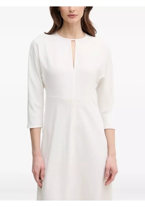 Joop! keyhole neckline A-line dress - White