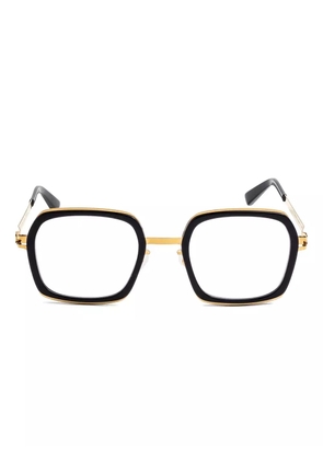 Mykita gold-accented geometric glasses