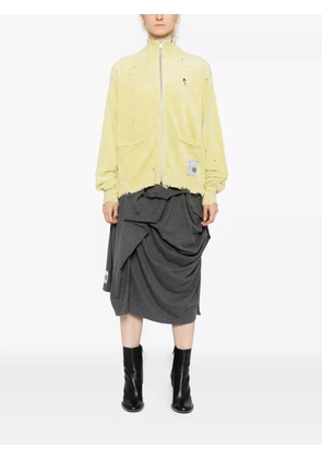 Maison MIHARA YASUHIRO logo embroidery cardigan - Yellow