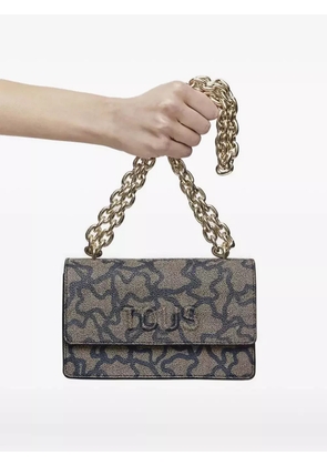 TOUS bear-print chain-strap shoulder bag - Brown