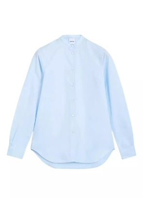 ASPESI mandarin-collar cotton shirt - Blue