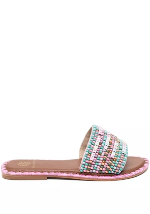 DE SIENA SHOES bead embellishment sandals - Neutrals